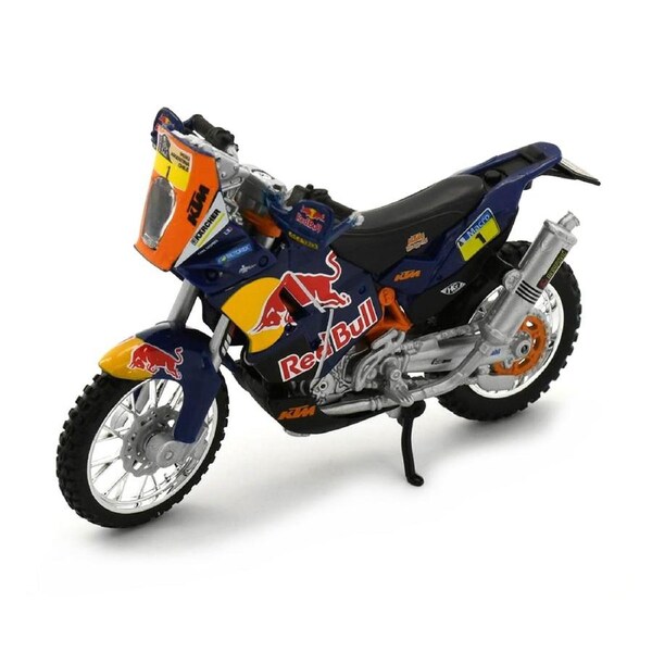 Bburago Licensed 1:18 Scale KTM 450 Dakar Rally Red Bull #1 Diecast Model Black Blue