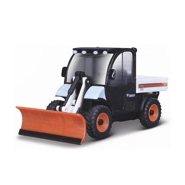 Bburago Licensed 10cm BobCat Toolcat 5600 With Snow Plow&nbsp;Model Toy