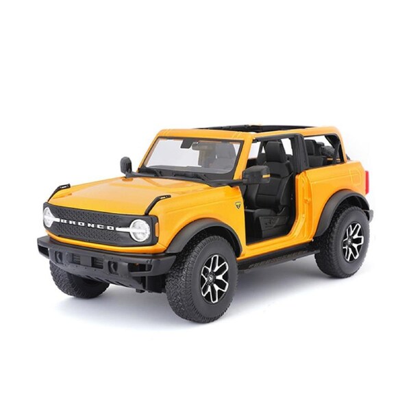 Maisto Licensed 1:18 Scale Ford Bronco Badlands 2021 Diecast Car Orange