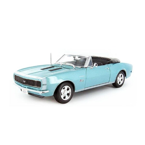 Maisto Licensed 1:18 Scale Chevrolet Camaro SS 396 Convertible 1967&nbsp;Diecast Model Car Turquoise