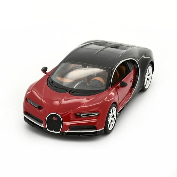 Maisto Licensed 1:24 scale Assembly Line Bugatti Chiron Coupe 2017 Diecast Model Car Red