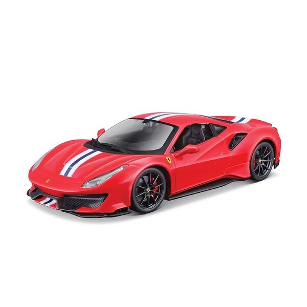 Maisto Licensed 1:24 Scale Assembly Line Ferrari 488 Pista 2018&nbsp;Diecast Model Car Red