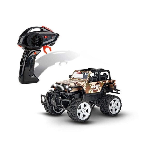 Carrera Licensed 1:16 Scale Jeep Wrangler With Winch + Batteries & USB Toy