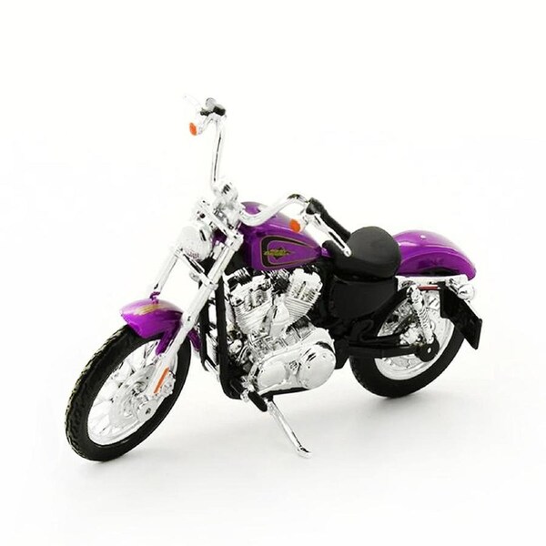 Maisto Licensed 1:18 Scale 2013 XL 1200V Seventy Harley Davidson Motocycle Purple