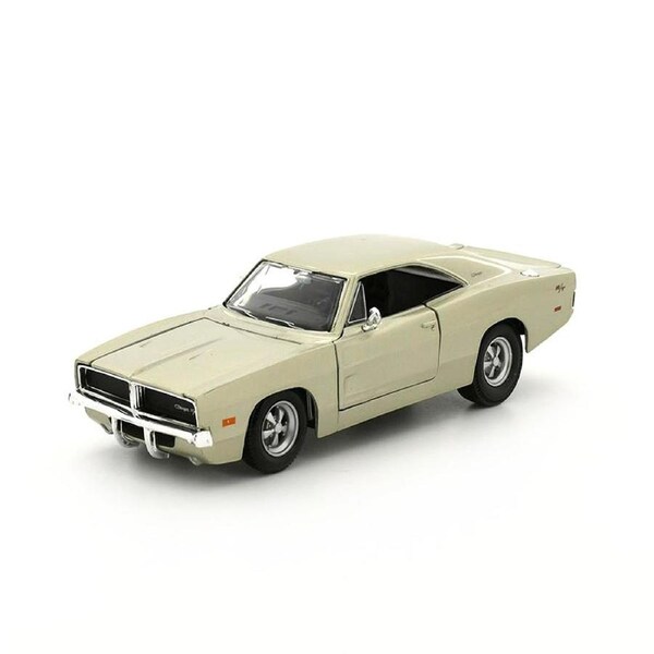 Maisto Licensed 1:25 Scale Dodge Charger R T 1969 Diecast Model Car Silver