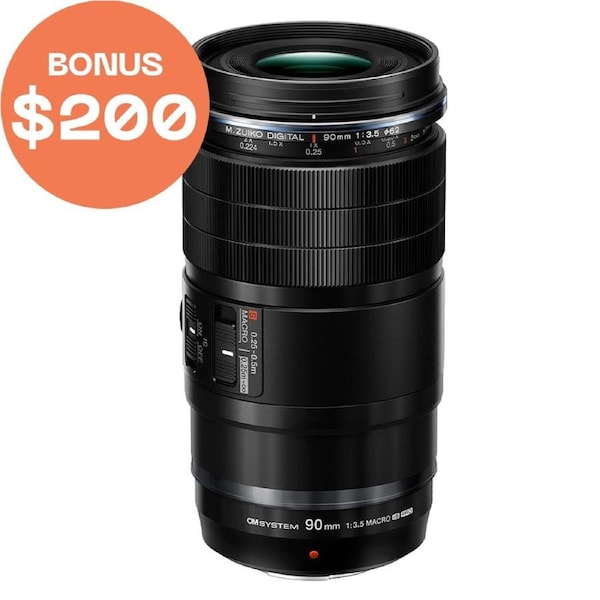 OM SYSTEM M.Zuiko Digital ED 90MM F3.5 MACRO IS PRO Lens