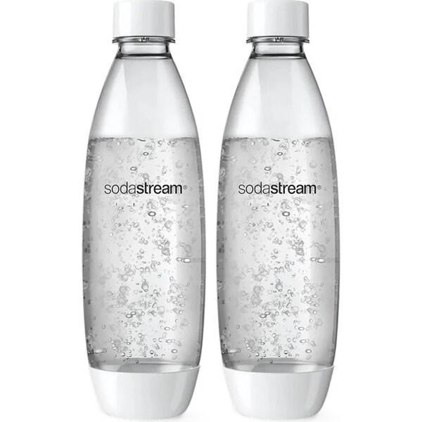 2pc 1L Sodastream Water Bottles Soda Maker Dishwasher Safe BPA Free Carbonating