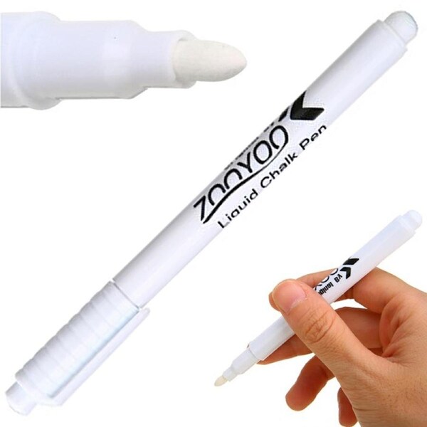 White Liquid Chalk Pen Marker For Windows Glass Chalkboard Blackboard Art