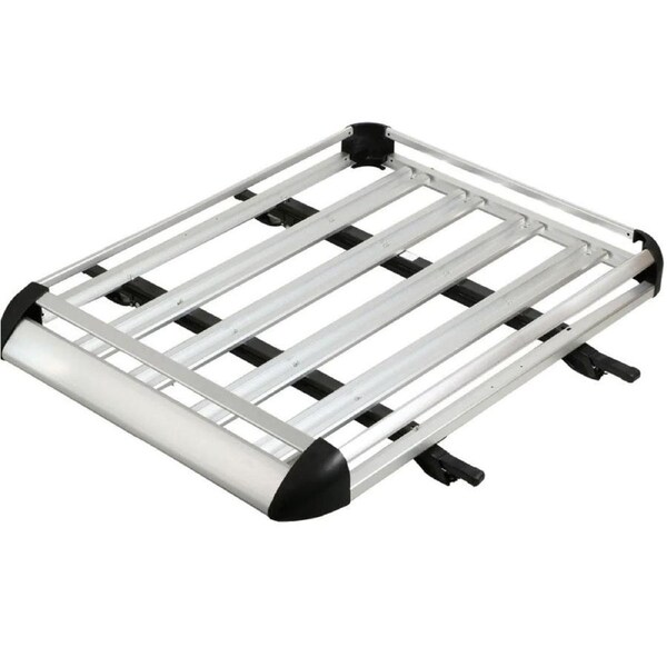 1.6M Aluminium Alloy Car 4WD 4x4 Roof Rack Basket Cargo Luggage Carrier Box Bar Silver