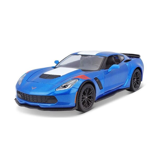 Maisto Licensed 1:24 Scale Chevrolet Corvette Grand Sport 2017 Diecast Model Car Blue