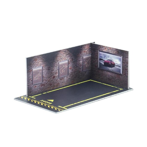 1:24 DIY Car Parking Lot Scene Garage Car Model Display Parking Lot Station