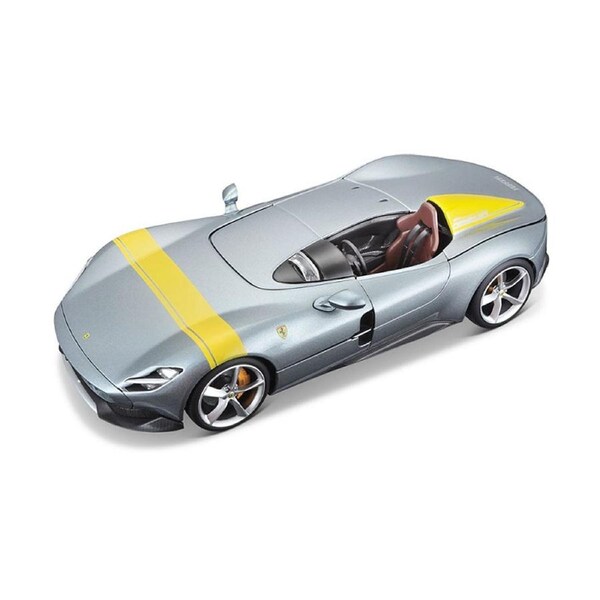 Bburago Licensed 1:18 Scale Ferrari Race & Play Monza SP1 Diecast Model Car Silver