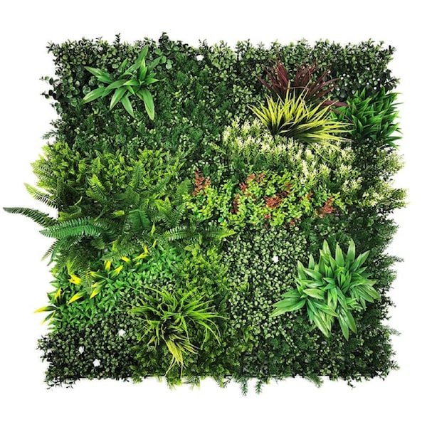 YES4HOMES 1 SQM Artificial Plant Wall Decor Grass Panels Vertical Garden Tile Fence 1X1M