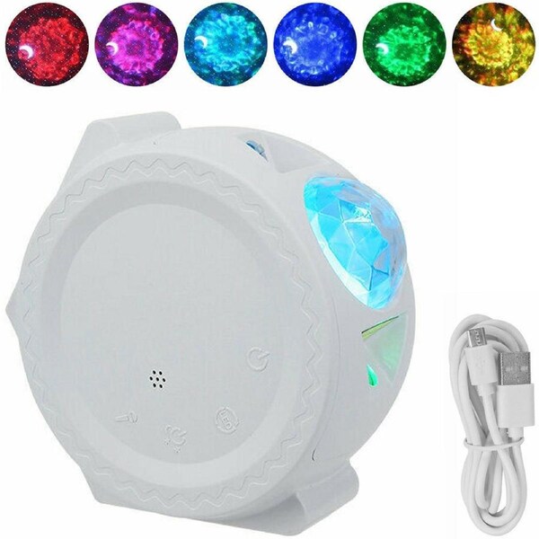 3In1 LED Galaxy Starry Night Light Projector 3D Star Sky Ocean Party Lamp