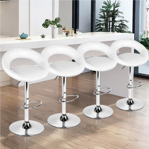 4x ALFORDSON Bar Stools Ovadia Modern White