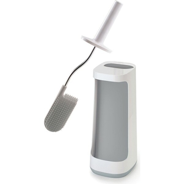 Joseph Joseph Flex Smart Bathroom Toilet Cleaning Brush/Holder w/Storage Caddy