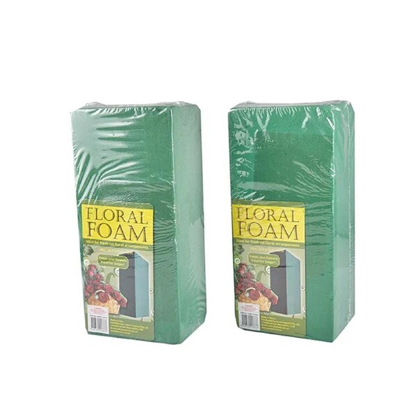 2xFloral Foam Brick Green Flower Wedding Garden Decoration Dry Styrofoam Florist