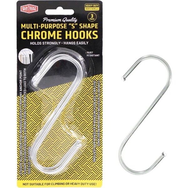 15pcs Chrome S Shape Hooks Kitchen Hanger Rack Clothes Hanging Plant Holders