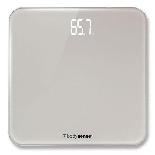 Bodysense Weight Only Bathroom Scales with 180kg Capacity in Grey