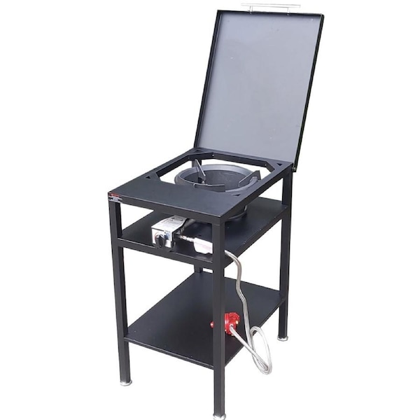 Auscrown 55MJ/hr High Pressure 100kPa LPG Wok Burner + Stand Lid & Cover