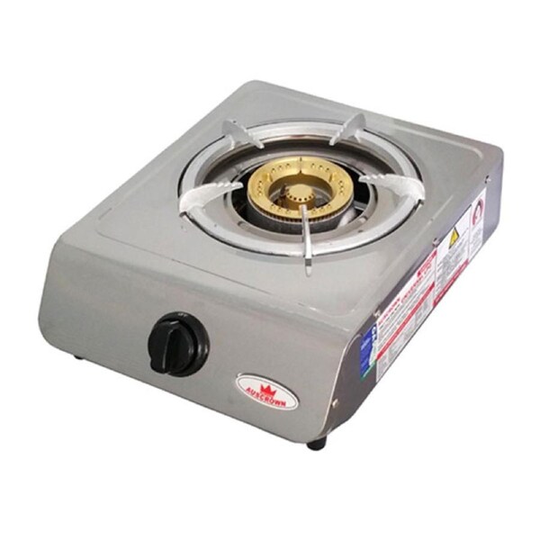 Auscrown LP Gas Wok Burner + Cast Iron Trivets & Brass Caps & Flame Failure Safety