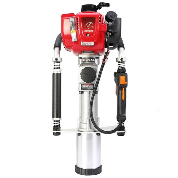 BAUMR-AG 38cc 4-Stroke Petrol Post Driver, with Carry Case & 3 Piling Sleeves