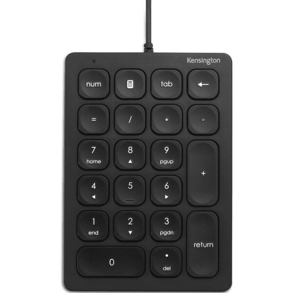 Kensington Numpad Number Keypad Wired Keyboard Numeric Black