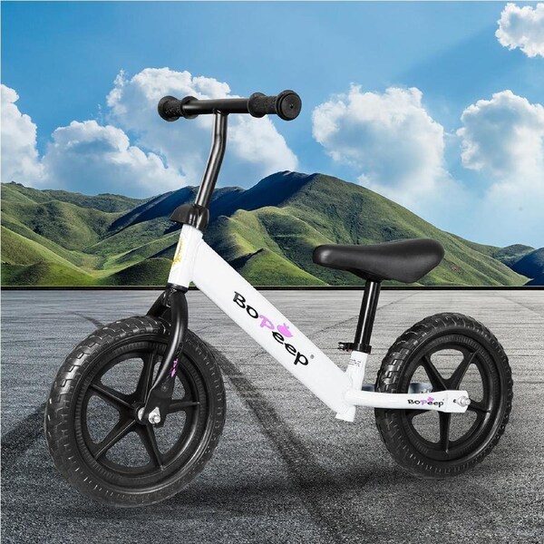 BoPeep Balance Bike Carbon Steel Lightweight – White