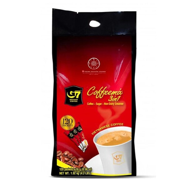 Trung Nguyen Legend G7 Coffeemix 3 in 1 Vietnamese Instant Coffee 120 Packets 1.92kg
