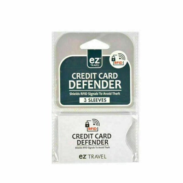 3Pc Smart Credit Card Defender & 1Pc Travel Passport Pouch Security Money Bag
