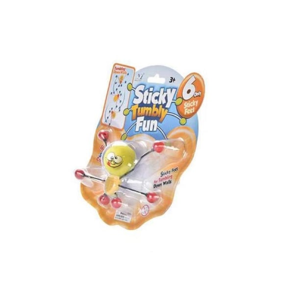 SMILING EMOJI STICKY WINDOW RACERS TUMBLER WALL CLIMBER STICKY FEET PARTY GIFT