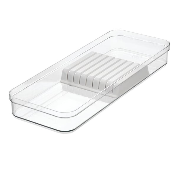iDesign Crisp Knife Drawer Organiser Storage Tray BPA-Free Plastic 41.9x15.9cm