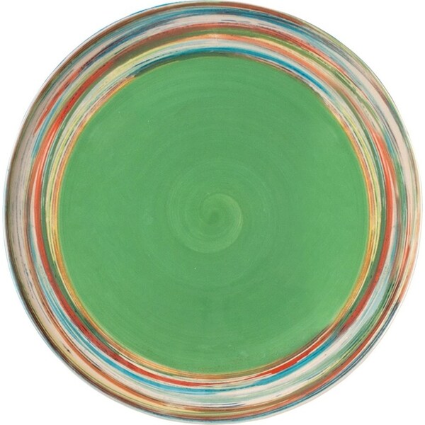 Da Terra Vrindavan Ceramic Round Platter/Plate Serveware 36x4cm Multicolour