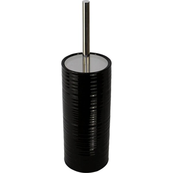 Butler Hush Ceramic Bathroom Toilet Bowl Cleaning Brush w/Holder Black 10.5x38cm