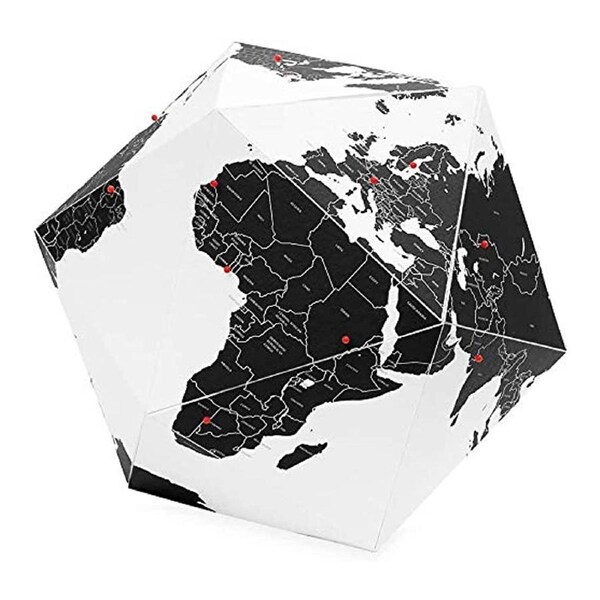 Palomar Here Collalpsible Cardboard Country World Globe Large 41cm w/50 Markers