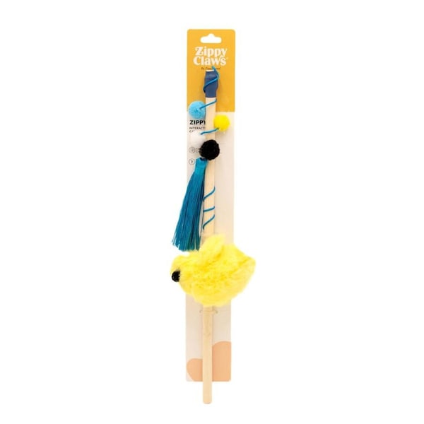 ZippyClaws Zippystick Bird Interactive Play Sturdy Pet Cat Toy