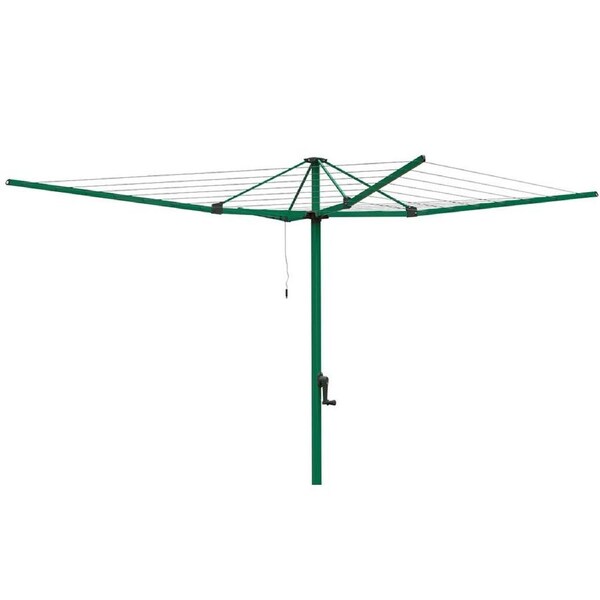 Hills Everyday 6 Line Rotary Clothesline in Norfolk Pine Colour 37m Line Space