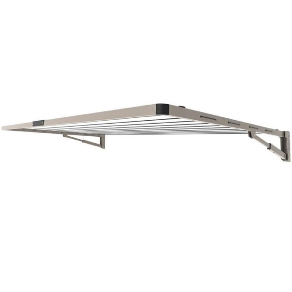 Hills Everyday Folding Frame 2.2m Wide Single Clothesline in Autumn Stone