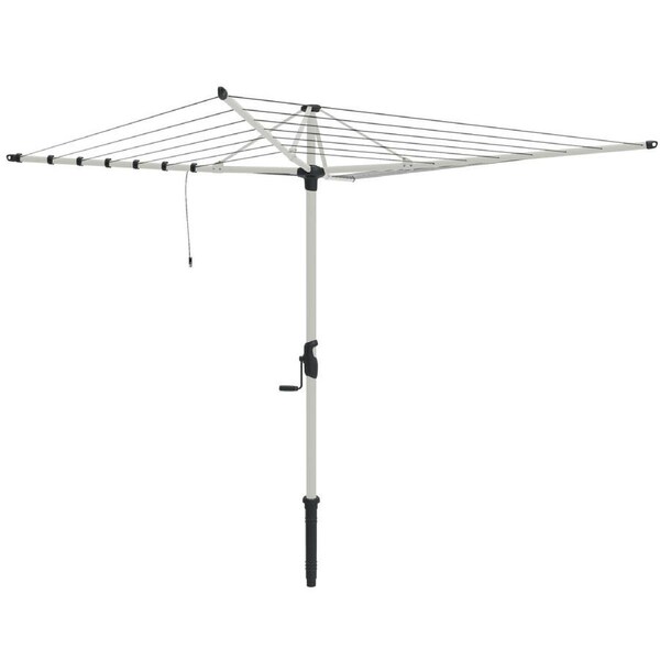 Hills Hoist 7 Line Rotary Clothesline in Surfmist 48m Line Space 3.6m Head