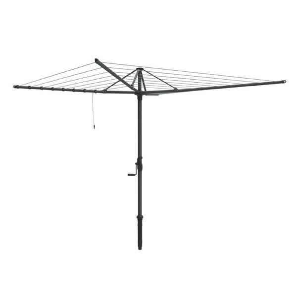 Hills Hoist 8 Line Rotary Clothesline in Monument 58m Line Space 4.0m Head