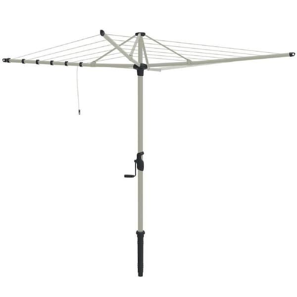 Hills Hoist 6 Line Rotary Clothesline in Surfmist 38m Line Space 3.2m Head