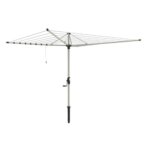 Hills Hoist 8 Line Rotary Clothesline in Surfmist 58m Line Space 4.0m Head