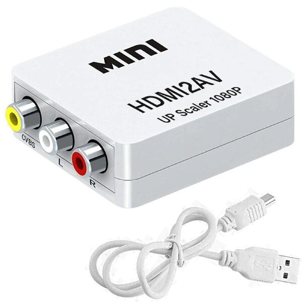 HDMI to AV Converter Output Digital to RCA Audio/Video Input Composite