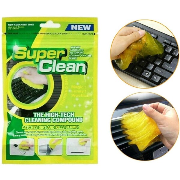 Green Gel Dirt Cleaning Slime Super Clean Car Laptop Keyboard Home Cleaner