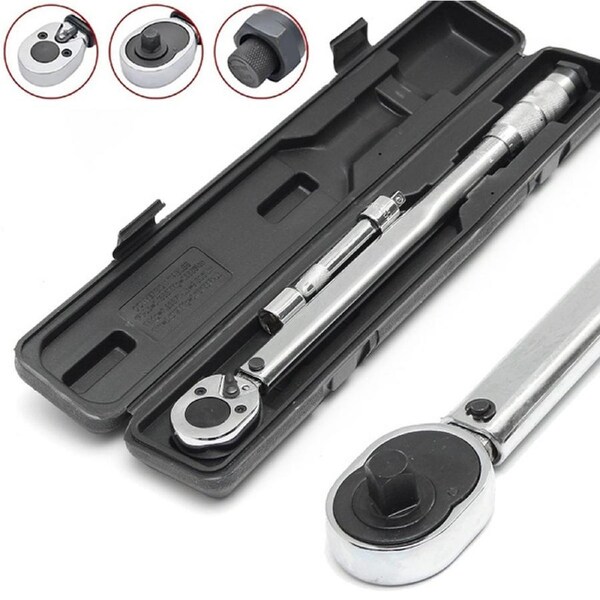 1/2 Drive Torque Wrench Adjustable Ratcheting Ratchet Spanner 28~210N Repair
