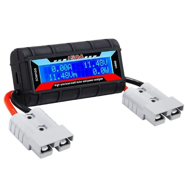 150A Digital LCD Amp Watt Meter Power Analyser Solar Caravan+ Anderson Plug