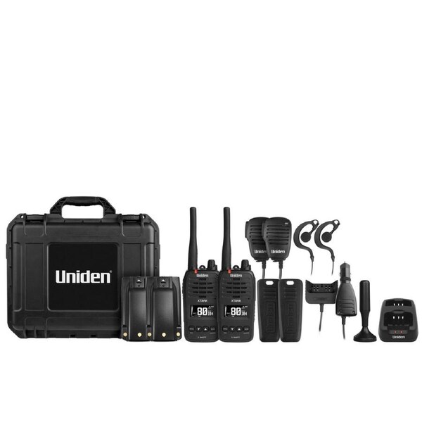 Uniden XTRAK 50-2TP 5 Watt Waterproof IP67 Smart UHF Handheld Radio Twin Pack