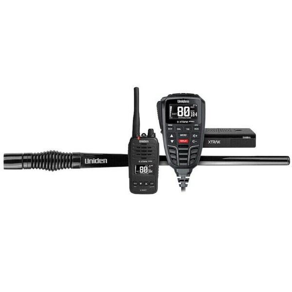 Uniden Smart UHF Radio w/ Large OLED &Location Sharing XTRAK 80PRO ULTIMATE PACK