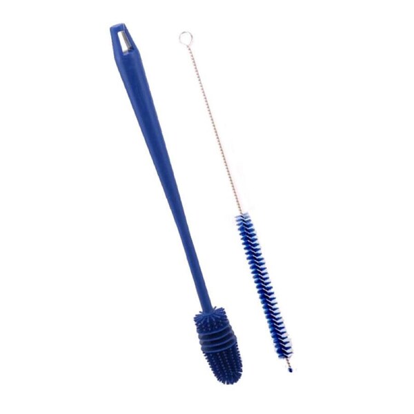 Ozoffer 2Pcs Nylon Straw Brush Cleaner Set Bottle Tube Pipe Small Long Cleaning