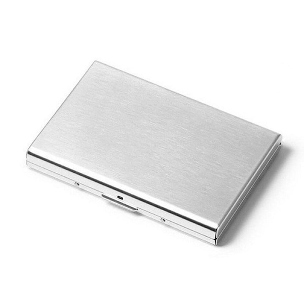 Deluxe Wallet ID Credit Card Holder Anti RFID Blocking Stainless Steel Case